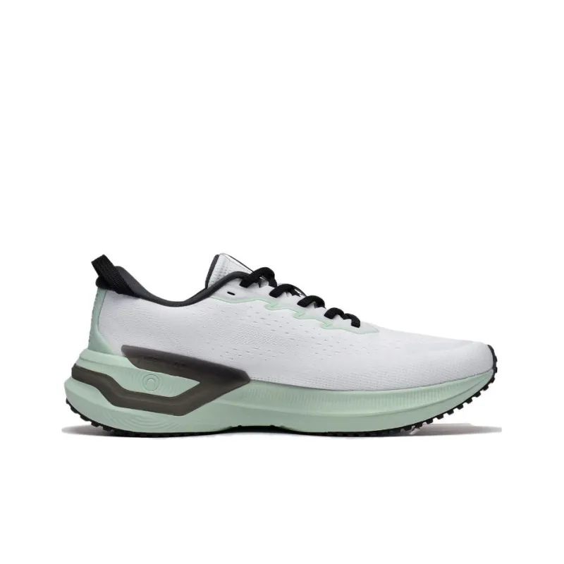 LiNing YueYing 3.0 Cushioning Anti Slip And Wear Resistant Low Top Running Shoes Men's White Green-1