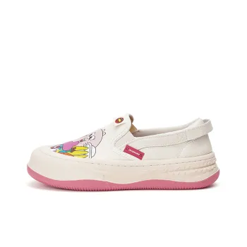Joy&Mario Loafers Women's Low Top Ecru/Black/Yellow