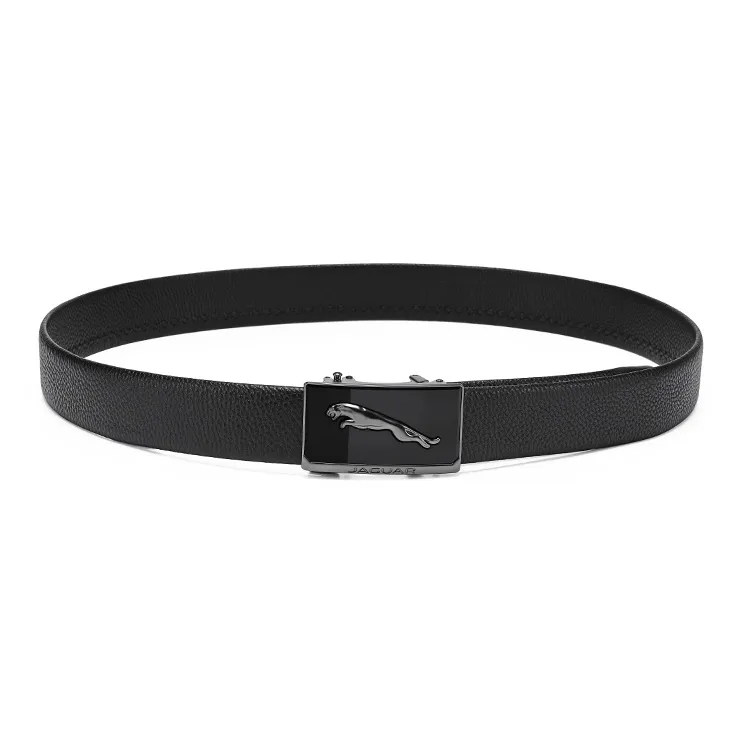 JAGUAR Alloy Leather Belts Men's 3.5cm-3