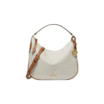 MICHAEL KORS MK Kelsey Canvas Portable Crossbody Bag Shoulder Bag Women's White