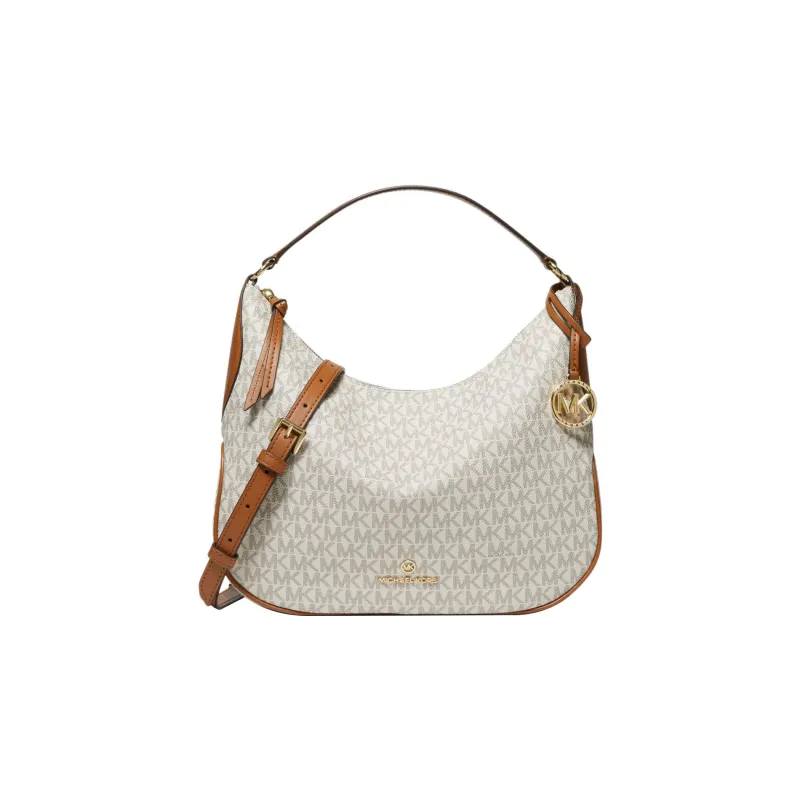 MICHAEL KORS MK Kelsey Canvas Portable Crossbody Bag Shoulder Bag Women's White-0