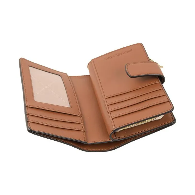 MICHAEL KORS PVC Leather Wallet Regular Women's Apricot-5
