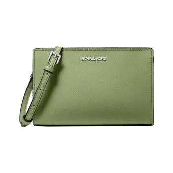 MICHAEL KORS Canvas Shoulder Bag, Crossbody Bag Small Size Women's Green