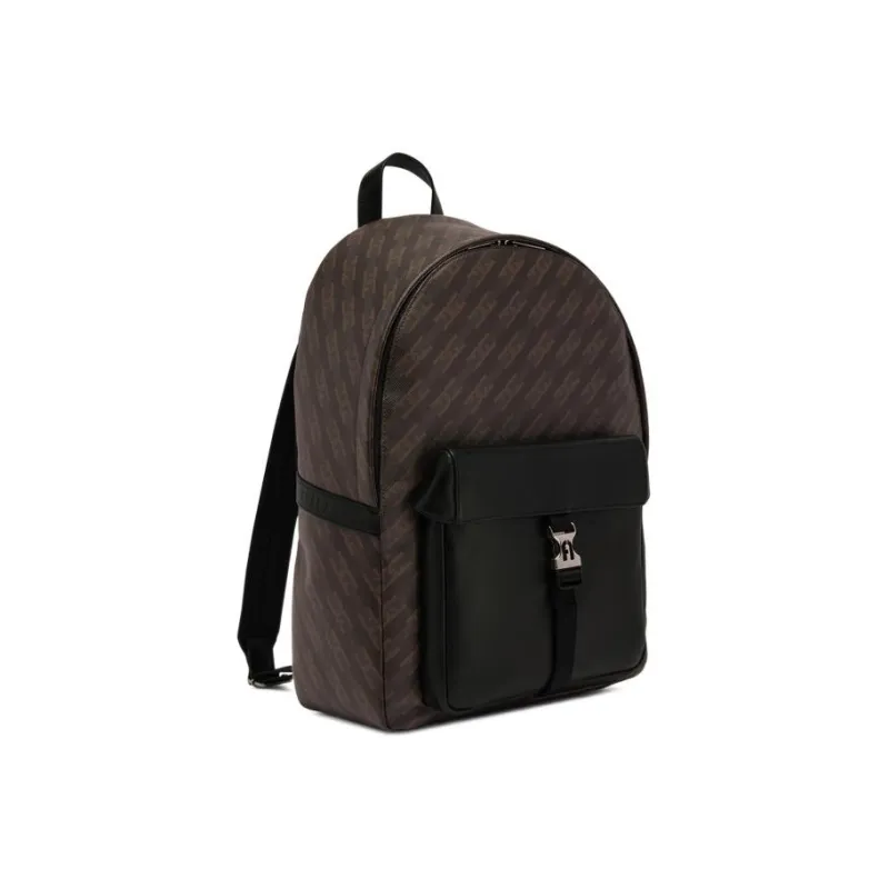 Furla Leather Backpack Men's Coffee-1