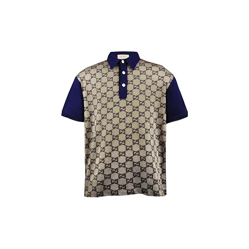 GUCCI Polo Shirts Men Beige