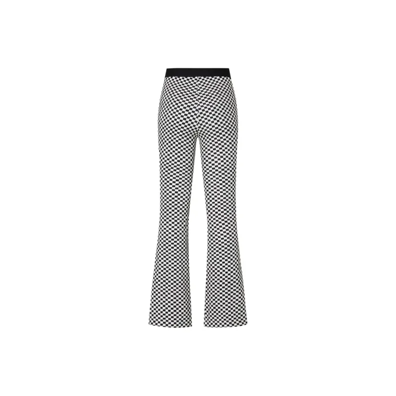MO&CO Casual Pants Women's Black White-1