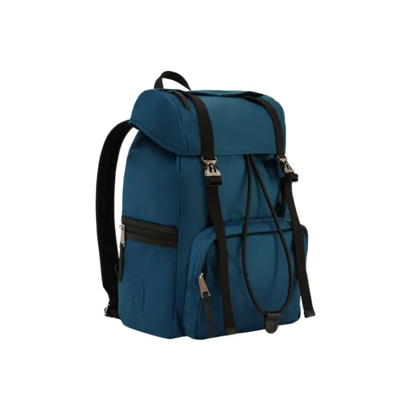 Furla Man Cosmo Nylon Travel Bags Backpack Medium Size Men's Blue-1