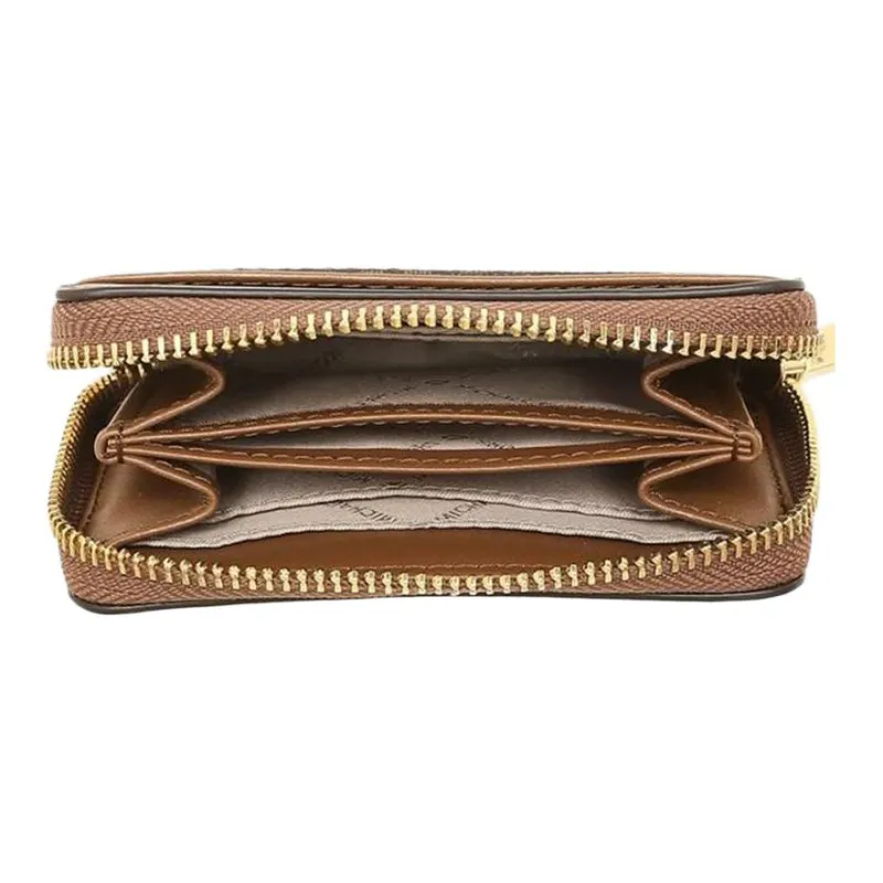 MICHAEL KORS Jet Set Coated Canvas Card Holder Wallet Regular Women's Brown-5