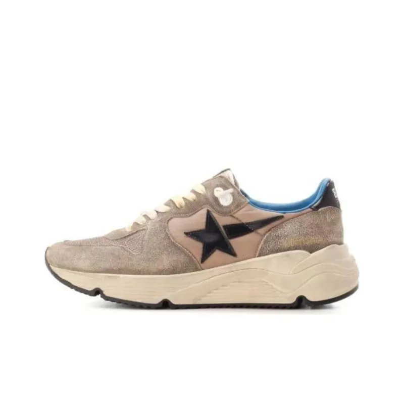 Golden Goose Running Sole Slip Resistant Low Top Casual Shoes Men's Gray Vintage Version-0