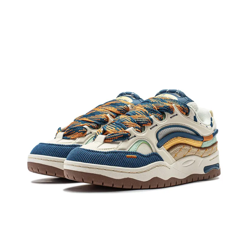 LiNing CF Tracing Honor Cushioning Wear Resistant Low Top Casual Shoes Women's Ecru-2