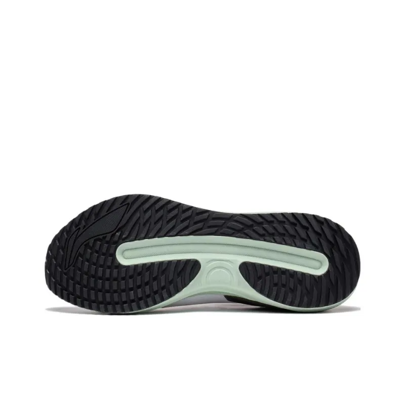 LiNing YueYing 3.0 Cushioning Anti Slip And Wear Resistant Low Top Running Shoes Men's White Green-2