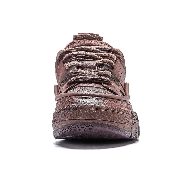 LiNing Reputation 3.5 Distressed Bag Abrasion Resistant Low Top Casual Shoes Men's Cinnamon Brown-4