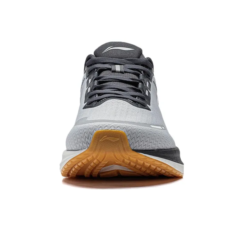 LiNing Wave V2 Cushioning, Slip Resistant, And Abrasion Resistant Low Top Casual Running Shoes Men's Brick Gray-3