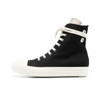 Rick Owens DRKSHDW Gethsemane Canvas High Black Milk