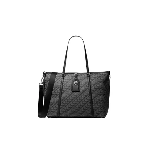 MICHAEL KORS Coated Canvas Tote Bag Shopping Bag Handbag Shoulder Bag Women's Black