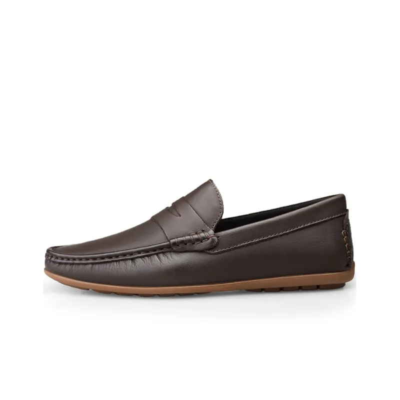DCK Men's Casual Shoes Men Low Top Gray/Dark Brown-7