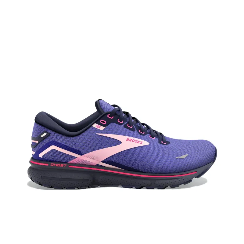Brooks Ghost 15 Anti-Slip Wear-Resistant Low-Top Running Shoes Women's Purple-1
