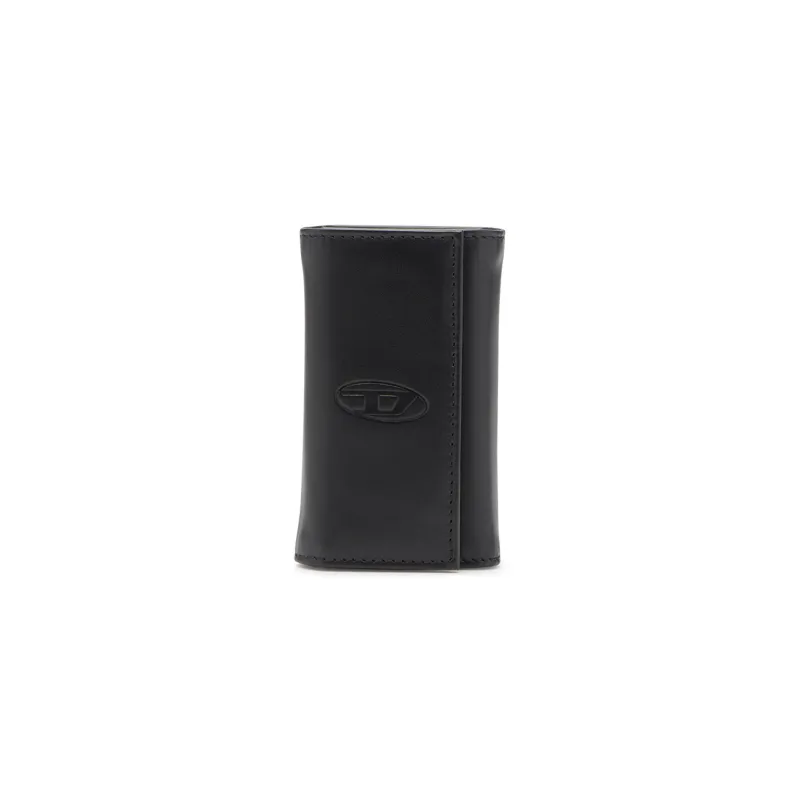 DIESEL Cow Leather Key Pouch Men's Black-0