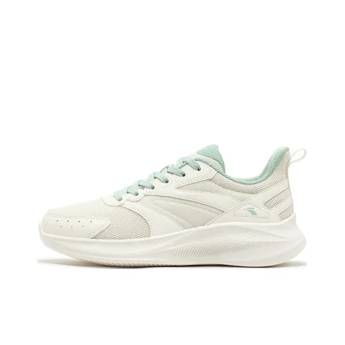 361° Cushioning Lightweight Rebound Low Top Running Shoes Women's White Green