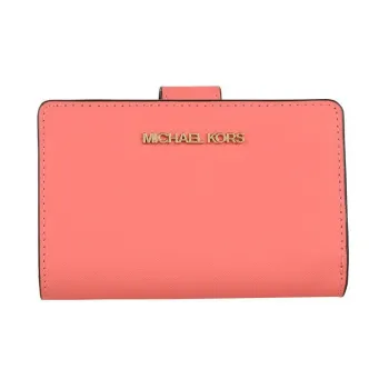MICHAEL KORS Leather Wallet Women's Dark Pink