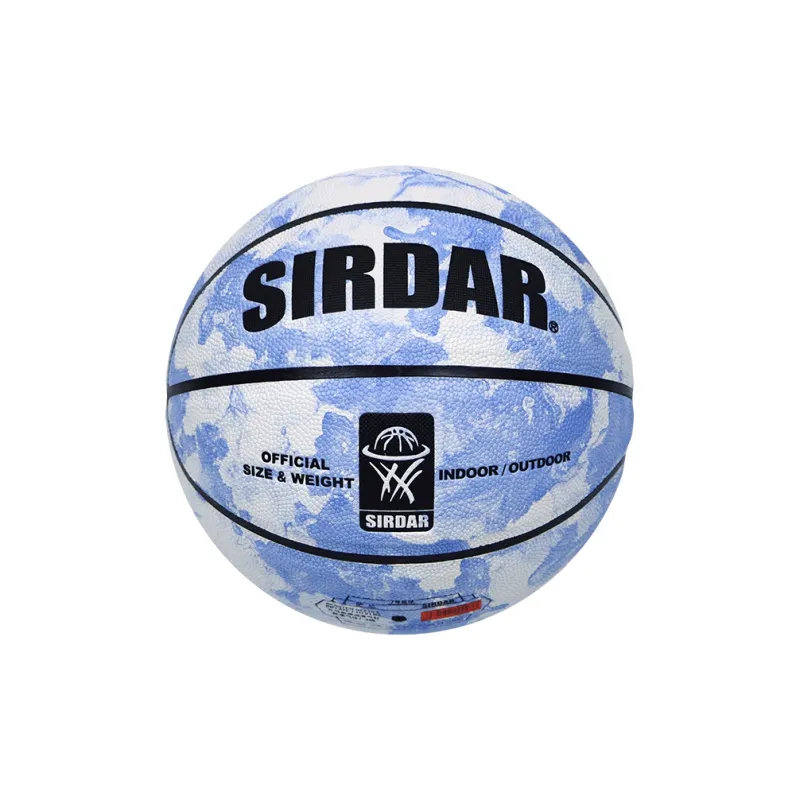 SIRDAR PU Basketball Blue White Size 7 Training Unisex-2