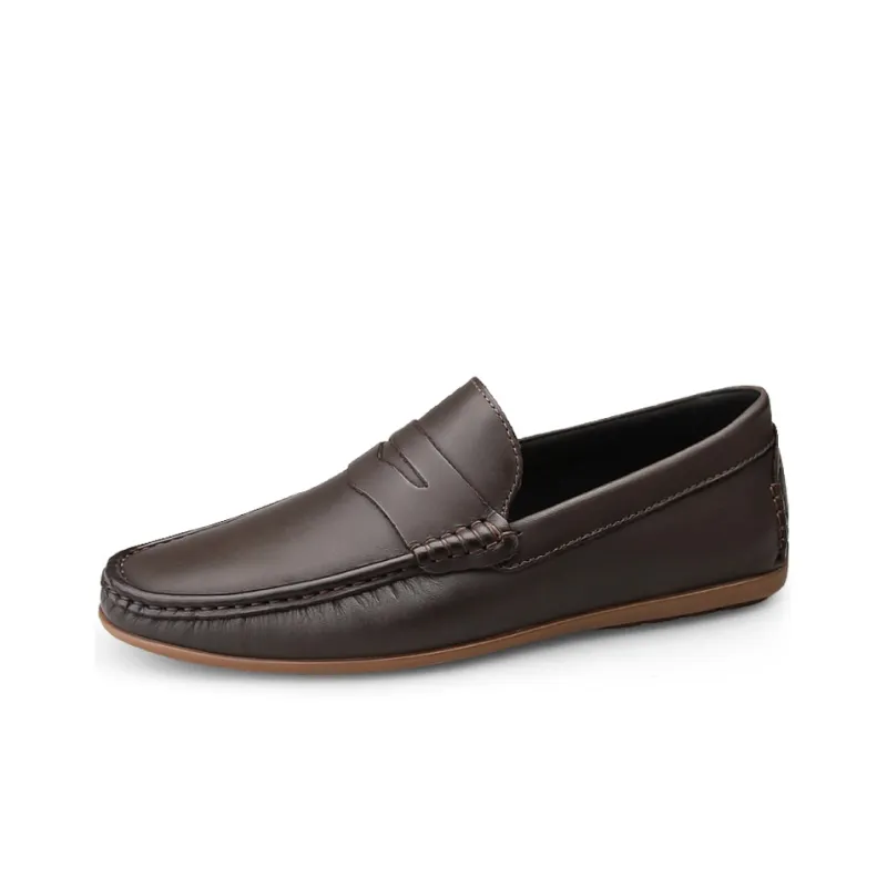 DCK Men's Casual Shoes Men Low Top Gray/Dark Brown-8