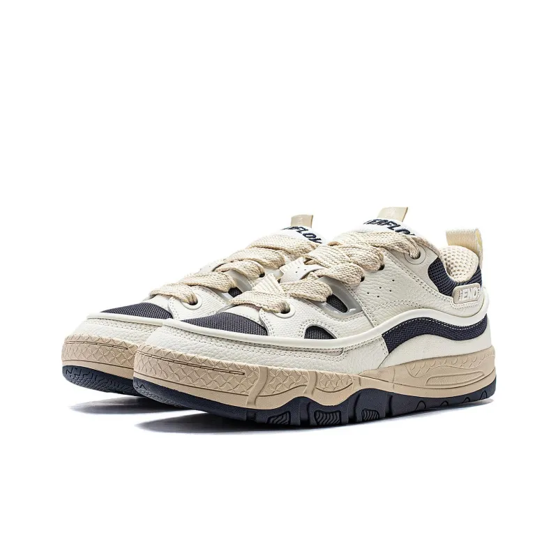 LiNing CF Renowned 3.5 Cushioning Wear Resistant Low Top Casual Shoes Men's Ecru-2