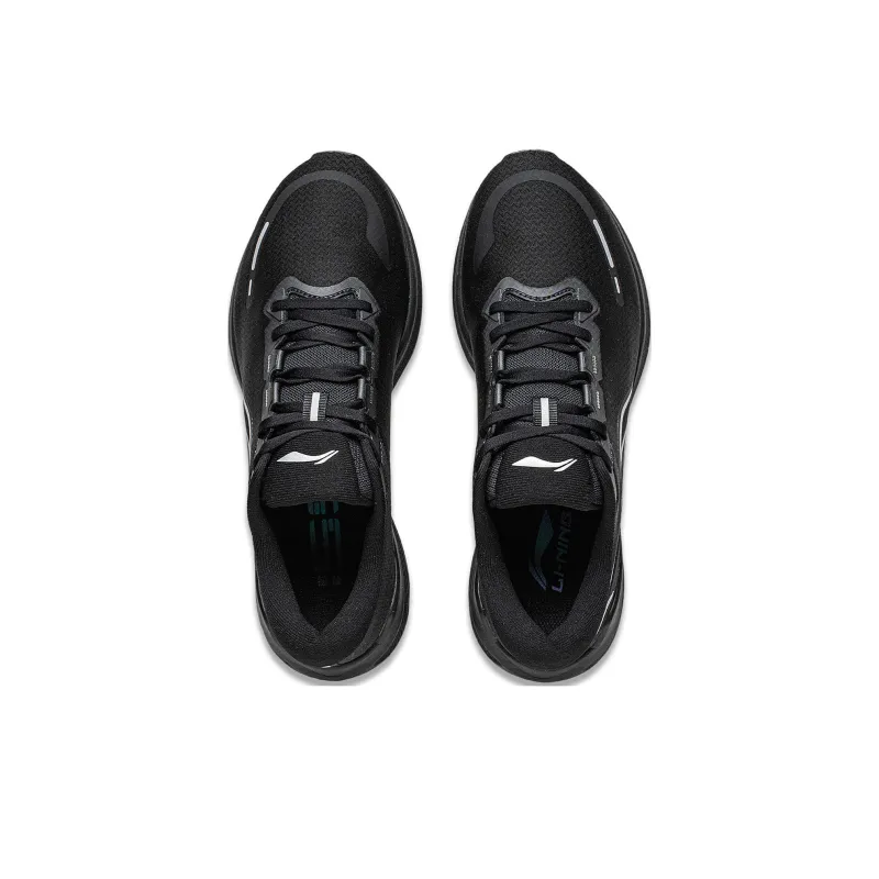 LiNing Wave V2 Cushioning, Slip Resistant, And Abrasion Resistant Low Top Running Shoes Men's Black-3