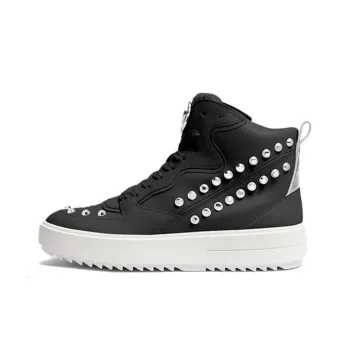 MICHAEL KORS Emmett High-Top Skateboard Shoes Women's Black