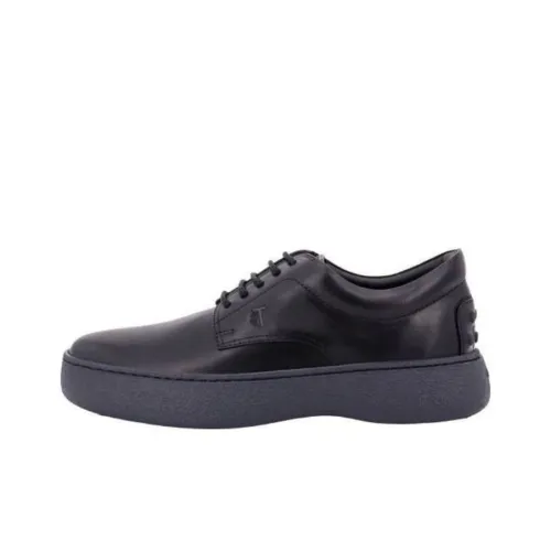 TOD'S Round-toe Leather Oxford Shoes