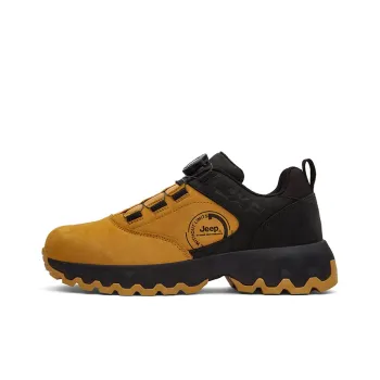 Jeep Cushioning Anti Slip And Wear Resistant Low Top Outdoor Shoes Men's Black Yellow