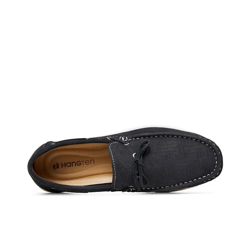 HANG TEN Anti-Slip And Wear-Resistant Lightweight Low-Top Casual Shoes Men's Khaki Black And Blue-2