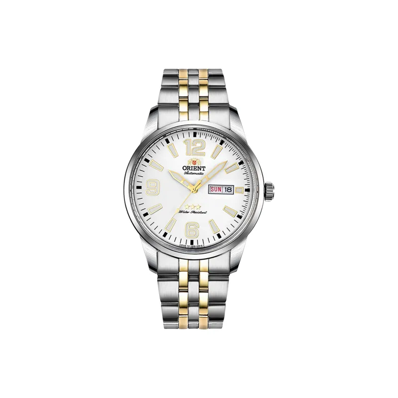 ORIENT Classic Collection Mechanical Movement Metal Strap Watch Men's Watches White Dial-2