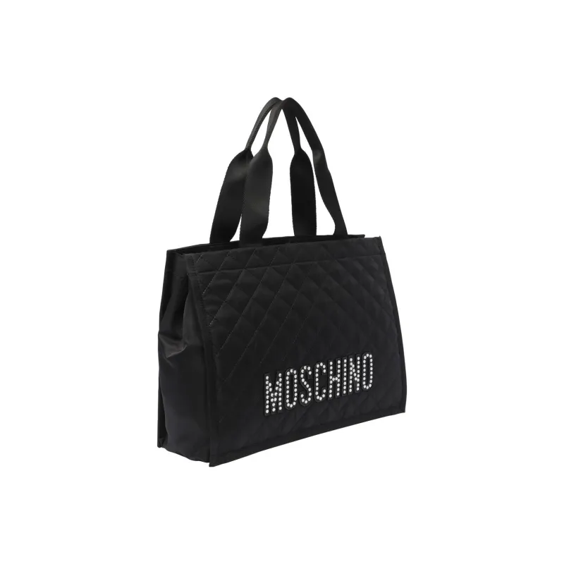 MOSCHINO Logo Embellished Top Handle Bag-1
