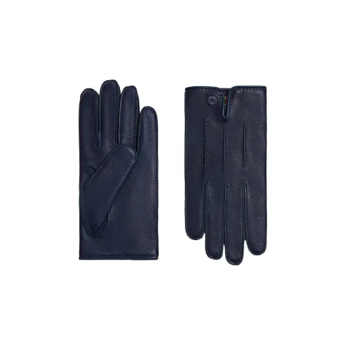 HERMES Gloves Women's Blue