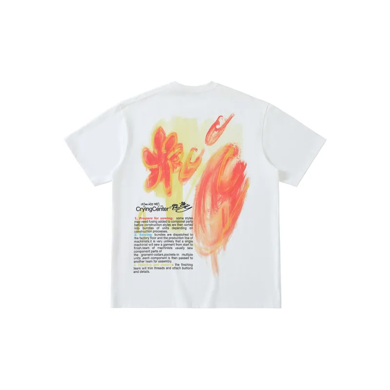 Crying Center T-Shirts Unisex White-1