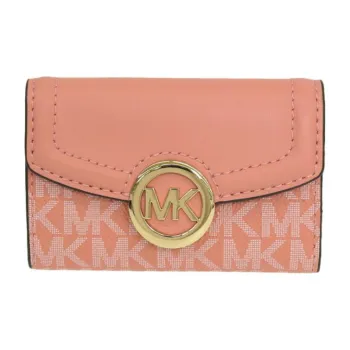 MICHAEL KORS Coated Canvas With Leather Key Pouch Regular Women's Orange