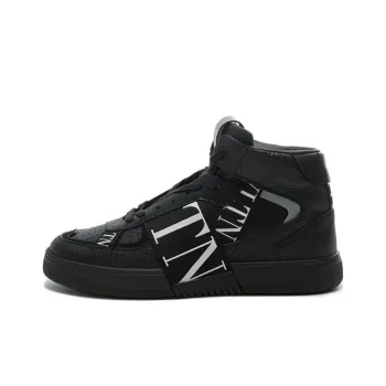 Valentino VL7N Breathable Mid Top Casual Shoes Men's Black