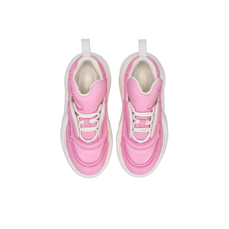 HART DAVIS Cloud Series Height Increasing Low Top Skateboard Shoes Unisex Pink-4