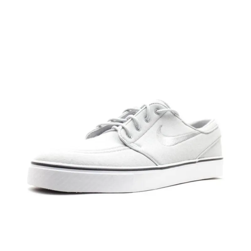 Nike SB Stefan Janoski Lightweight And Breathable Low-Top Skateboard Shoes Men's Light Gray White-2