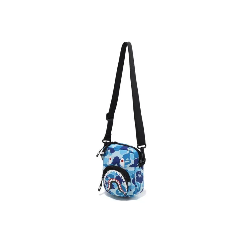 A BATHING APE Polyester Crossbody Bag Mini Men's Blue/Pink-1