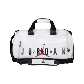 Jordan Jumpman Series Polyurethane Travel Bags Medium Size Unisex White