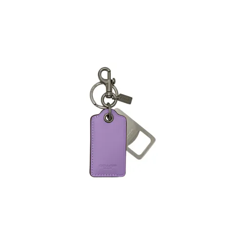 COACH Calfskin Bottle Opener Bag Accessory Women's Purple