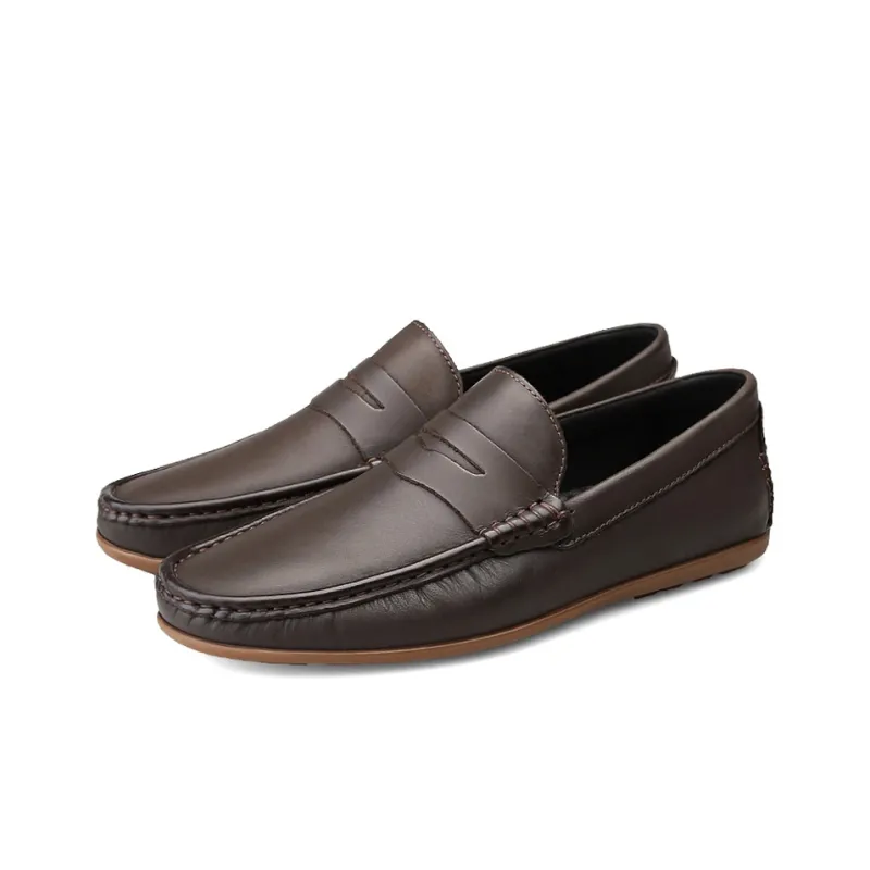 DCK Men's Casual Shoes Men Low Top Gray/Dark Brown-10