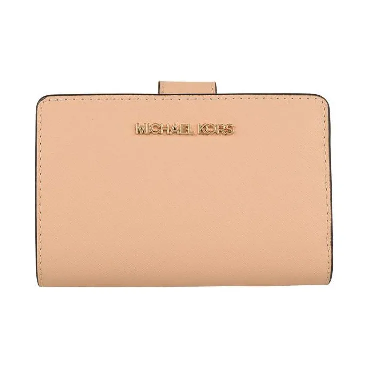 MICHAEL KORS Leather Wallet Regular Women's Apricot Pink-0