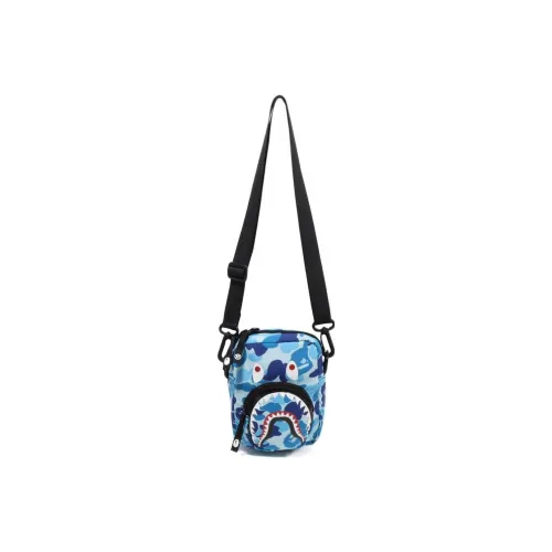 A BATHING APE Polyester Crossbody Bag Mini Men's Blue/Pink