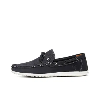 HANG TEN Anti-Slip And Wear-Resistant Lightweight Low-Top Casual Shoes Men's Khaki Black And Blue