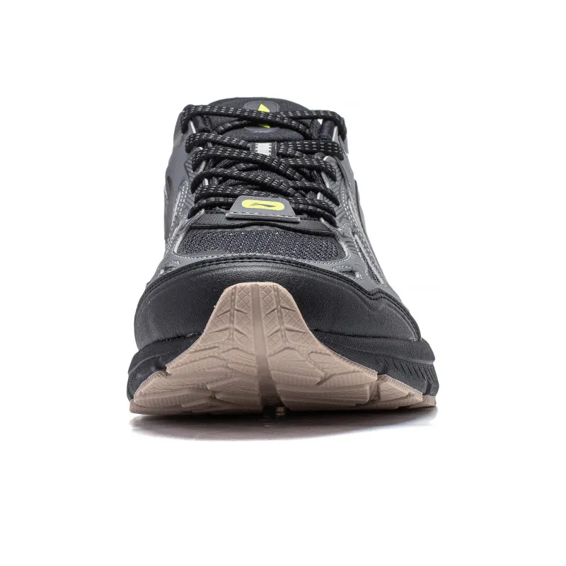 LiNing Cushioning Slip Resistant And Abrasion Resistant Low Top Running Shoes Men's Shadow Gray-4
