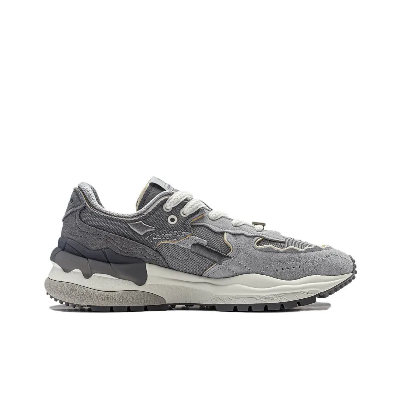 LiNing Origin 2 Origin 2 Anti Slip Wear Resistant Low Top Casual Shoes Men's Brick Gray-1