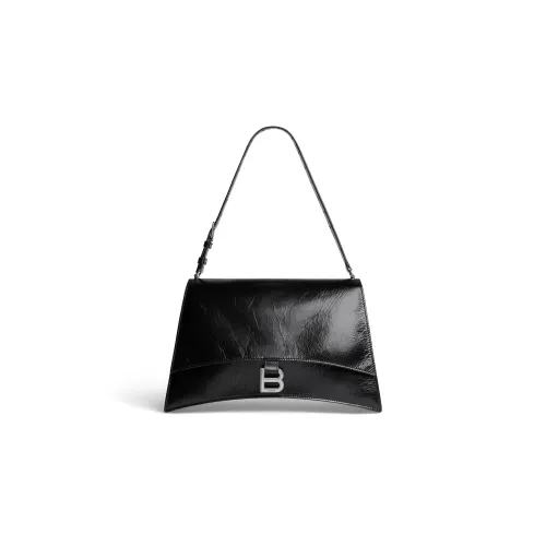 Balenciaga Women's Crush Medium Sling Bag Black